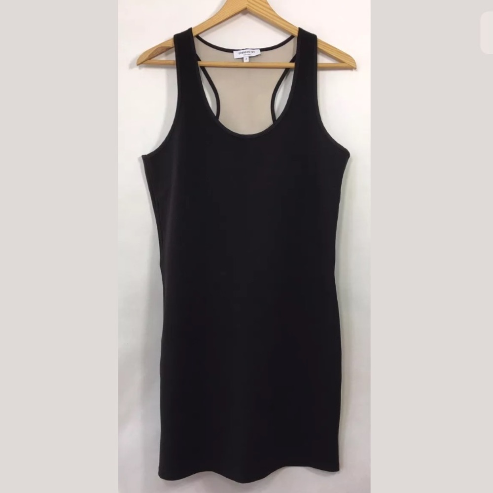 Emerson Fry Ponte Knit Layering Dress Black Sz 2